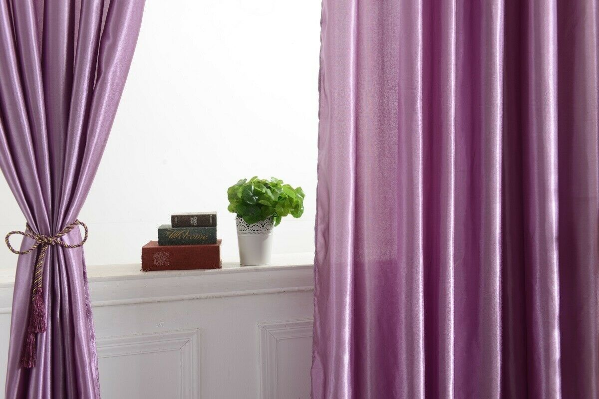 100x200 Modern Jacquard Curtain Panel Blind Blind Cover Purple