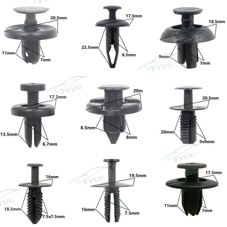 360pcs Car Fastener Rivet Bumper Fender Door Trim Panel Screw Fastener Clip Box