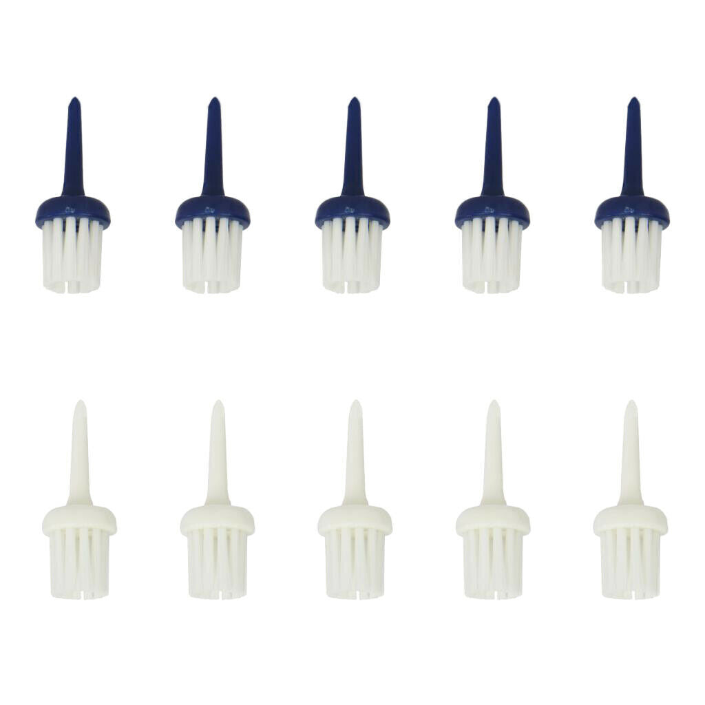 10pcs Pro Golf Brush Tees Driver Training Supplies Golf Brushes Tees 52mm
