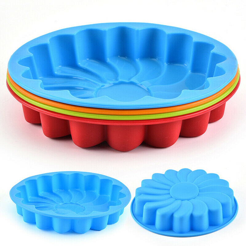 Silicone Cake Mold Single Flower DIY Baking Cake Pan Sun Flower Jelly M xJSJCA