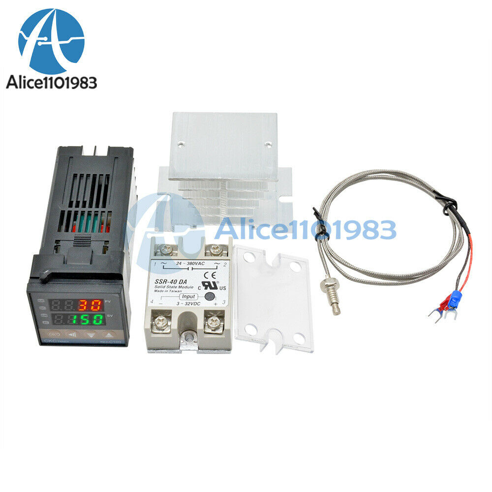 AC100V-240V Digital PID Temperature Controller Thermostat REX-C100 Thermocouple