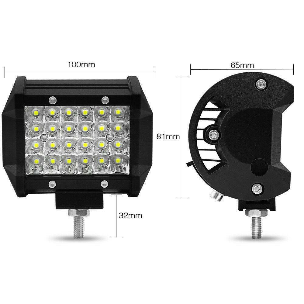 200W 4Inch LED Combo Work Light Spotlight OffRoad Driving Fog Lamp Truck Boat-US