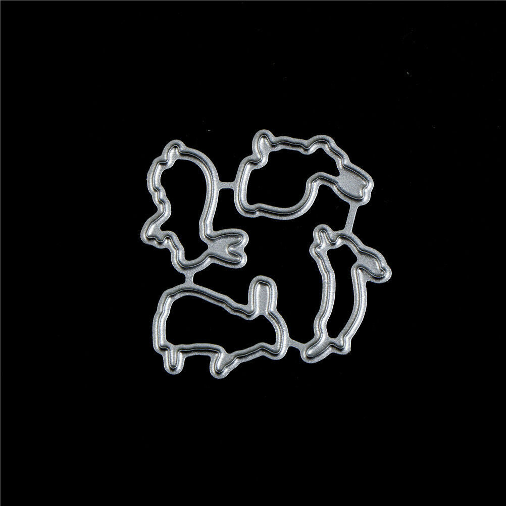 Easter Rabbit Metal Cutting Dies For DIY Scrapbooking Album DIY Paper Cards A Lt