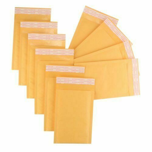 10pcs Kraft Bubble Mailers  Mailing Padded Bags Envelopes Self-Seal