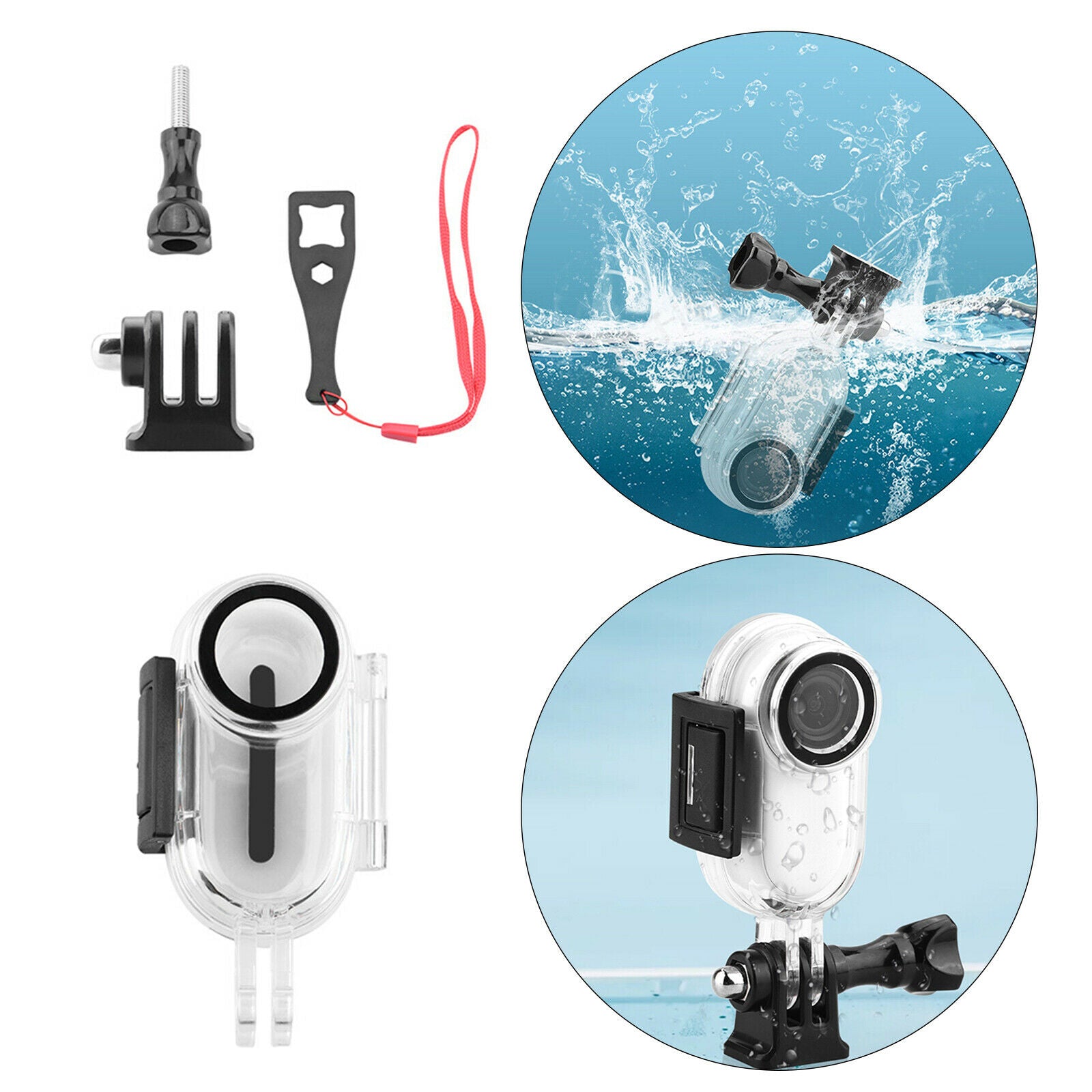 Diving Protective Case Action Camera Underwater Diving Shell 30m Accessories