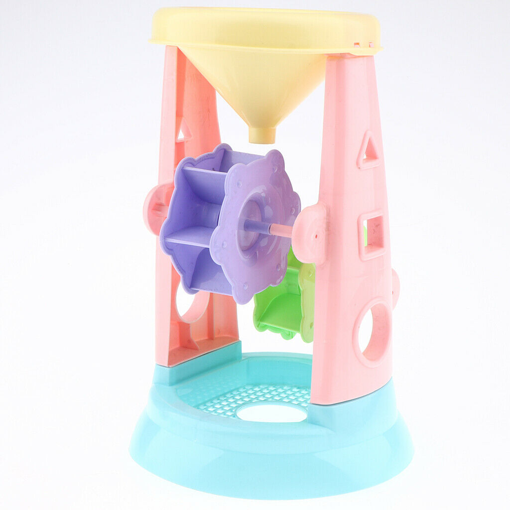 5 Pieces Beach Sand Toys Set - Sandbox Water Wheel Sandglass, Shovel and Animal