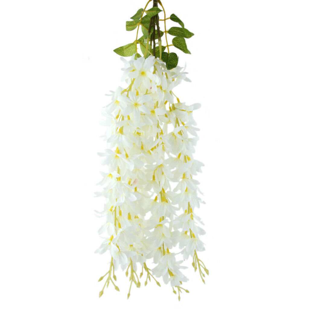 4pcs Bundle Of Silk Hanging Plants Artificial  Flower Garland Decor