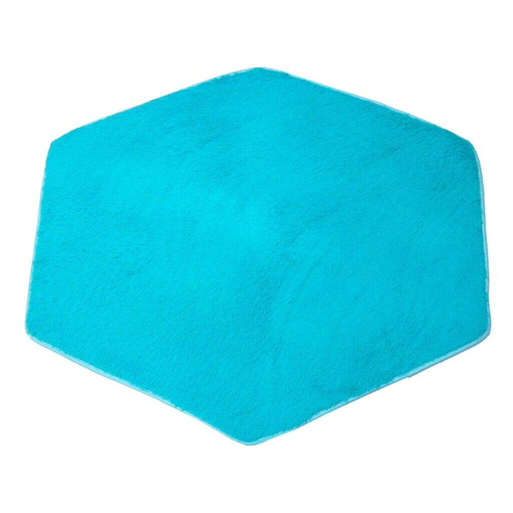 Toddler Playhouse Play Tent Hexagonal Mat Plush Kids Bedroom Floor Carpet