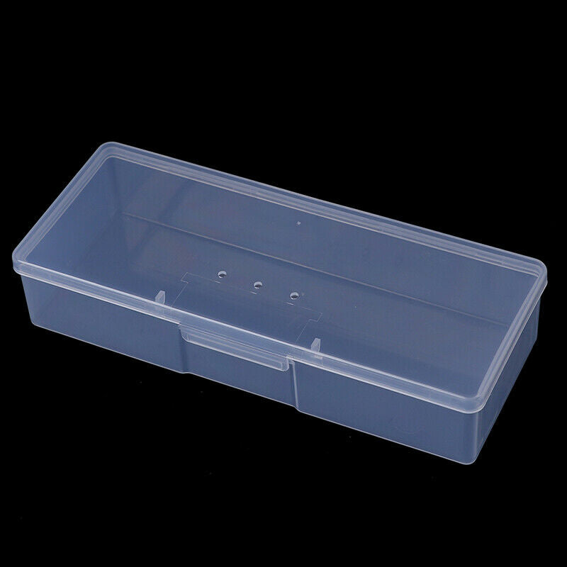 Clear Plastic Storage Box Jewelry'Craft Nail Beads Container Organizer Cas.l8