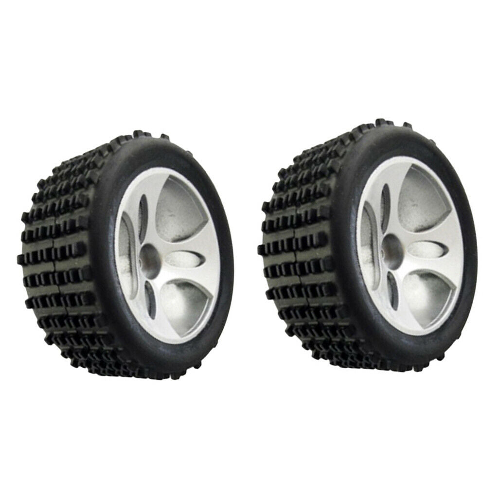 2x 1:18 Scale Plastic Tire Tyres for Wltoys A959 RC Climbing Truck Body Accs