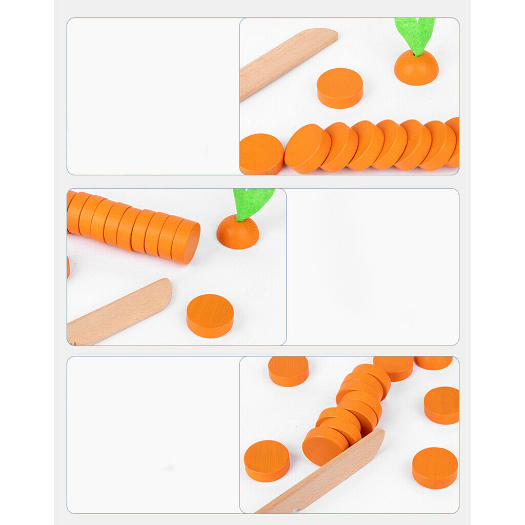 Wood Simulation Radish Early Learning Balancing Toys Gift for Boys Girls