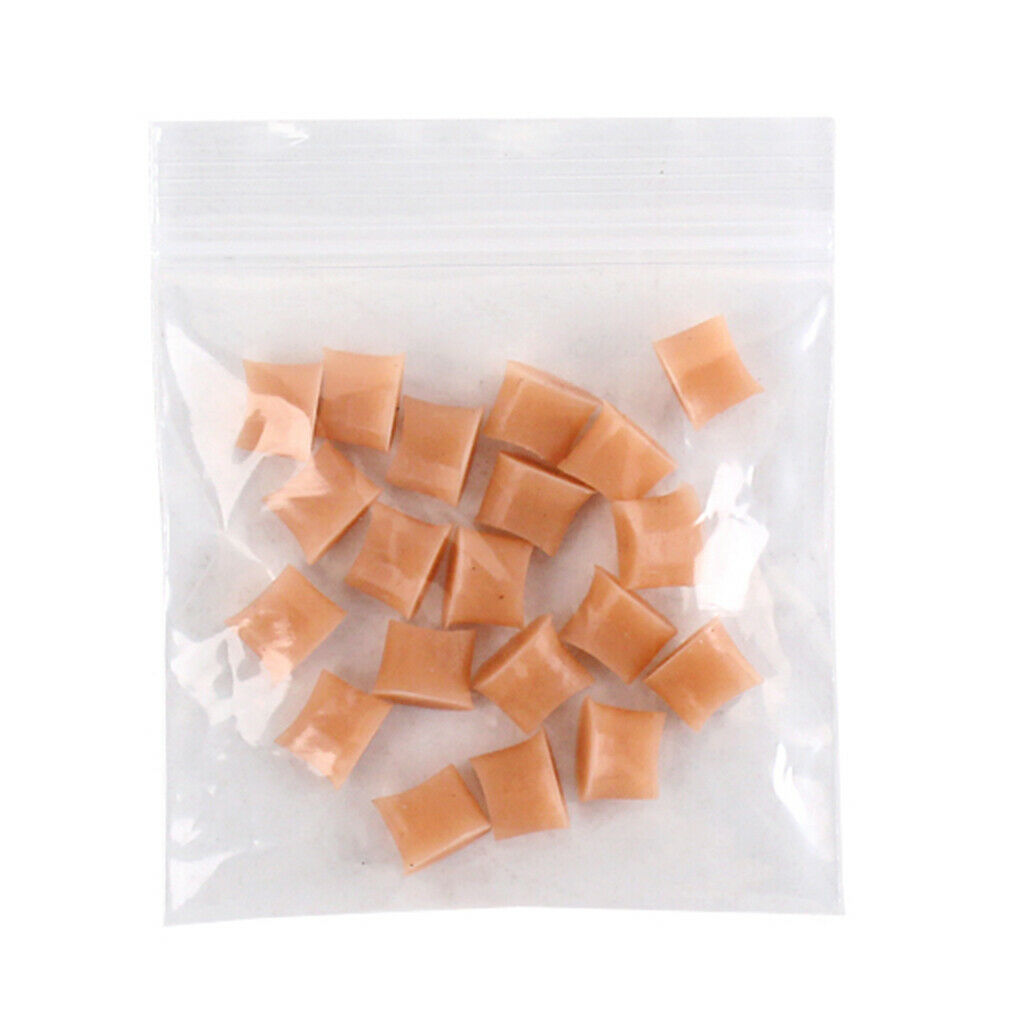 20 Packs Soft Silica Flute Cushion Pads Small Size DIY Parts Accs Beginners
