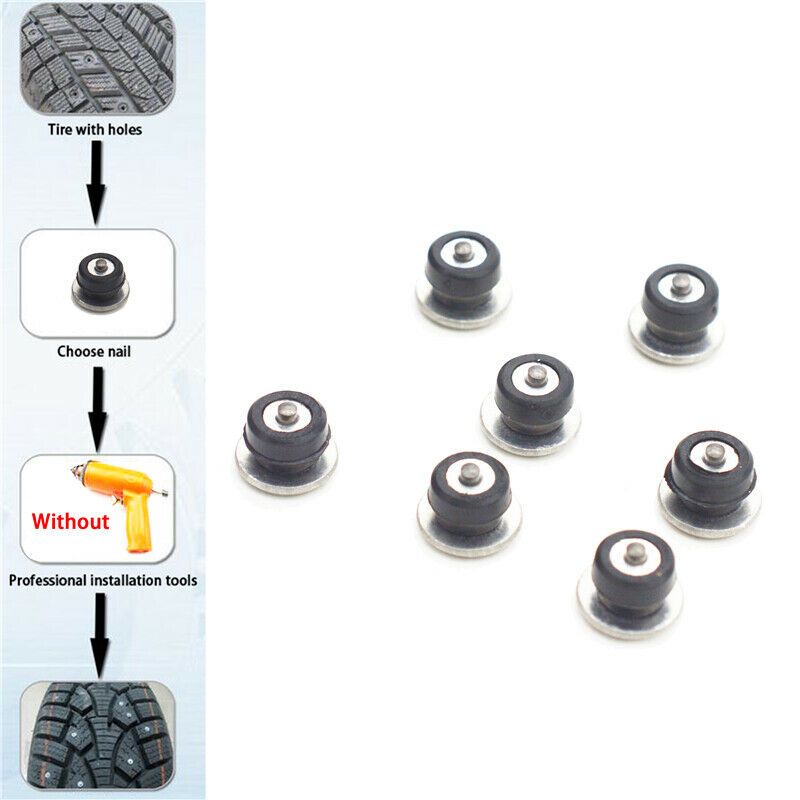 Car Truck Tires Studs Spike Wheel 12x9mm Snow Chains Winter Universal 100pcs/set