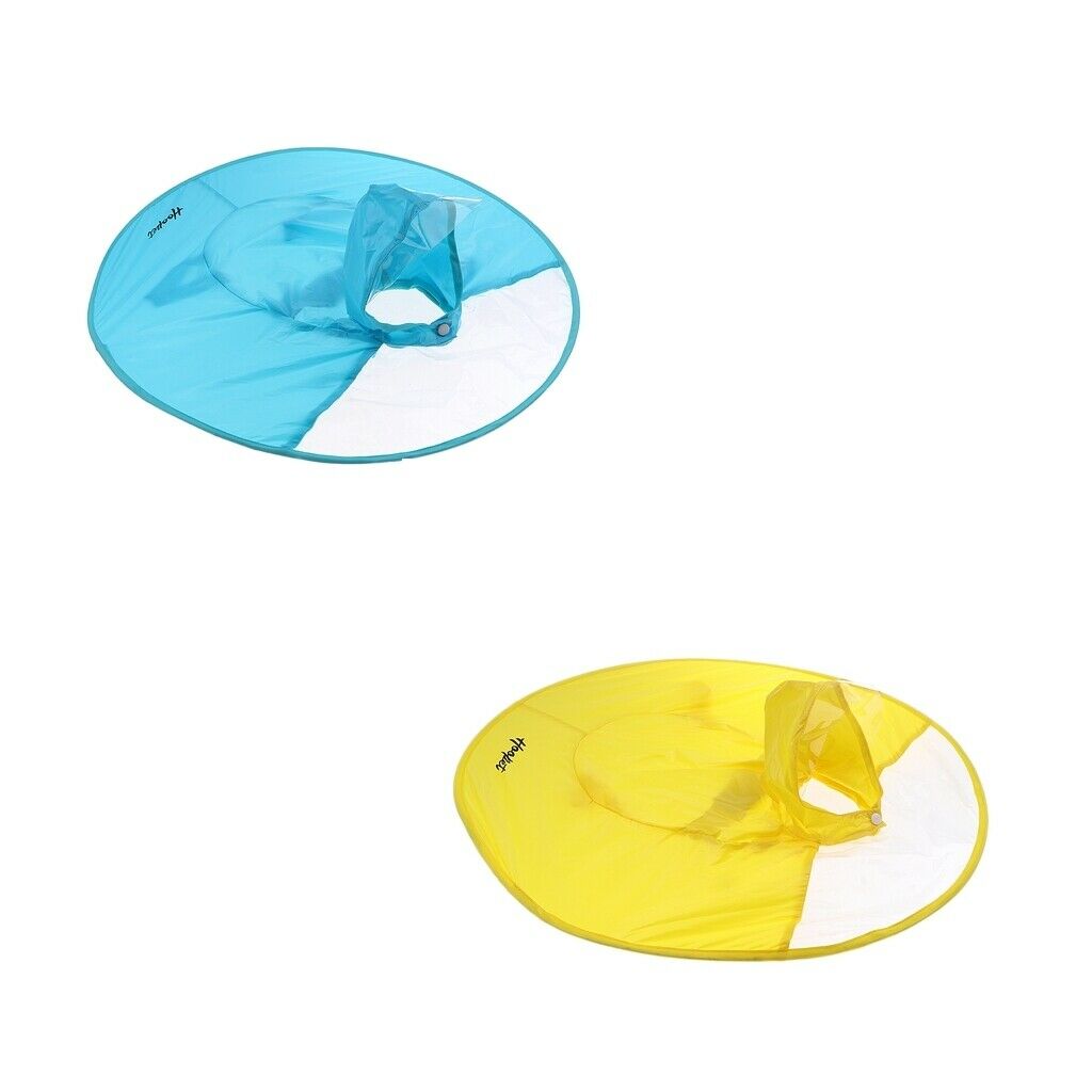 Fashion Dog Adjustable UFO Shape Dog Raincoat Slicker Rain Jacket Blue M