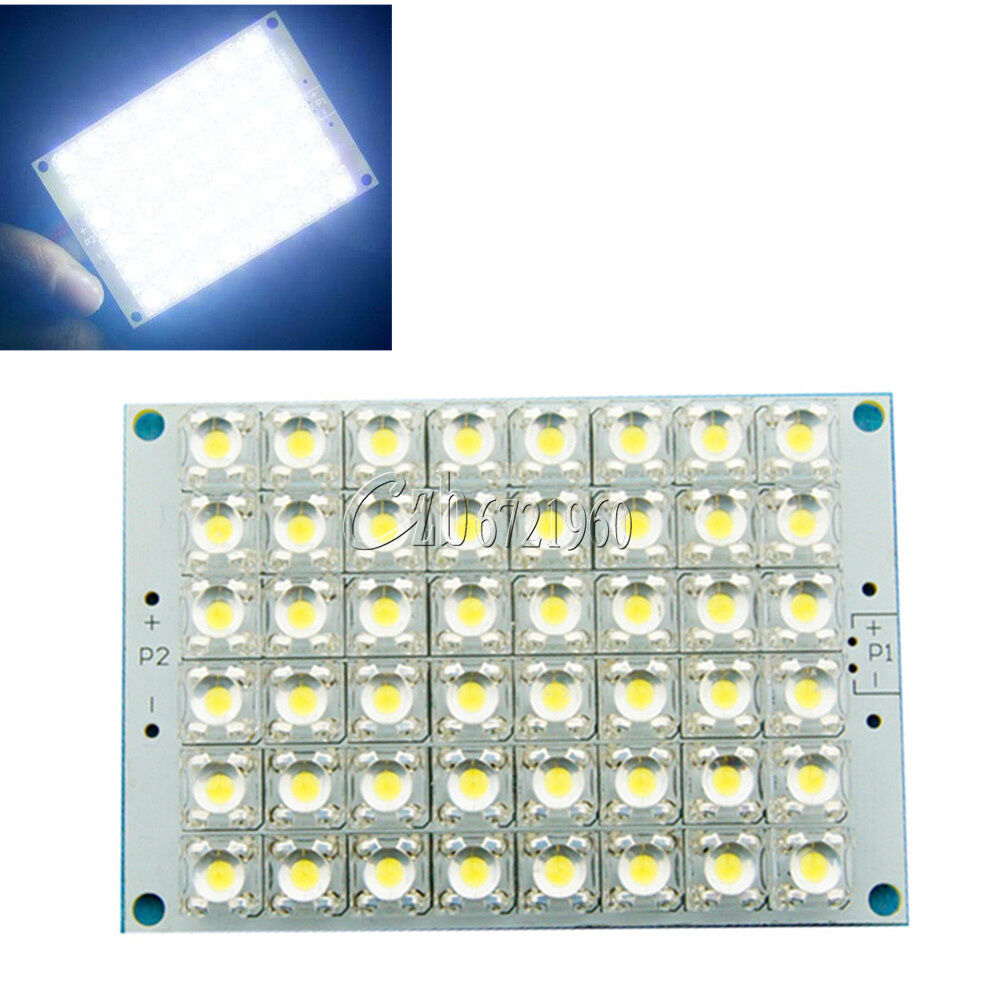 Super Bright 12V White Light 48 LED Piranha LED Panel Board Lamp lighting F/ car