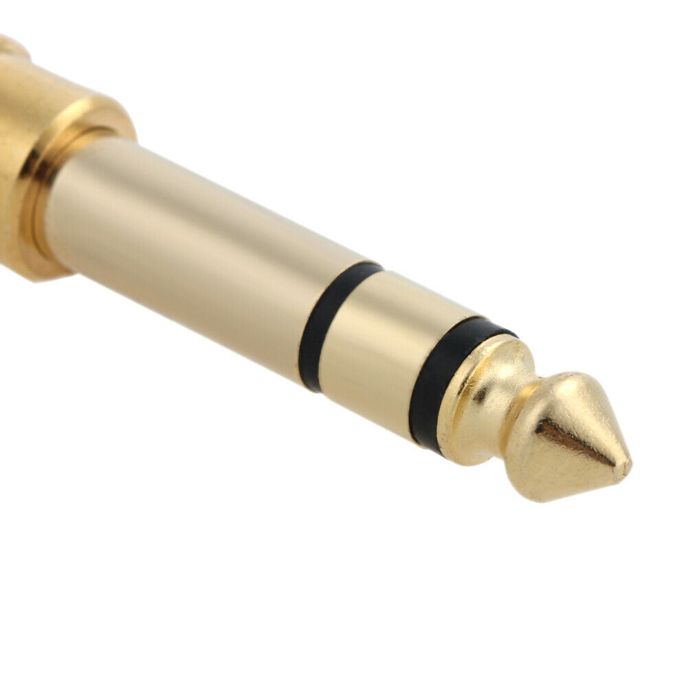 4X Audio Stereo 6.35mm 1/4" Male to 3.5 mm 1/8" Female Adapter Converter @