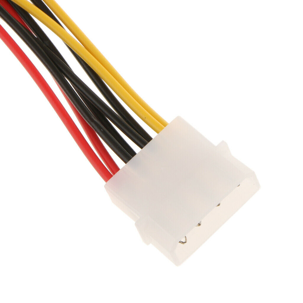 to SATA 6-Inch  4 Pin to 2 x SATA 15 Pin Female Power Cable
