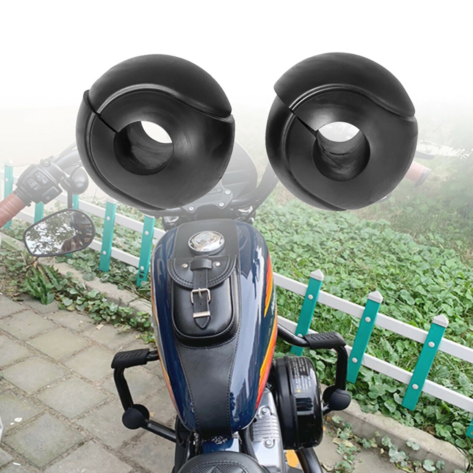 2pcs Motorcycle Engine Protection Frame Bumper Protective Block Parts Decor