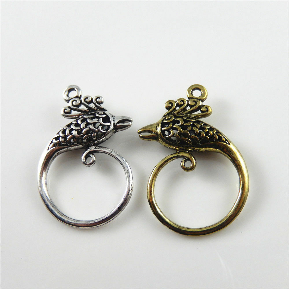 Mixed Colors Zinc Alloy Crafts Jewelry Phonenix Look Charms Pendants 8pcs 52629