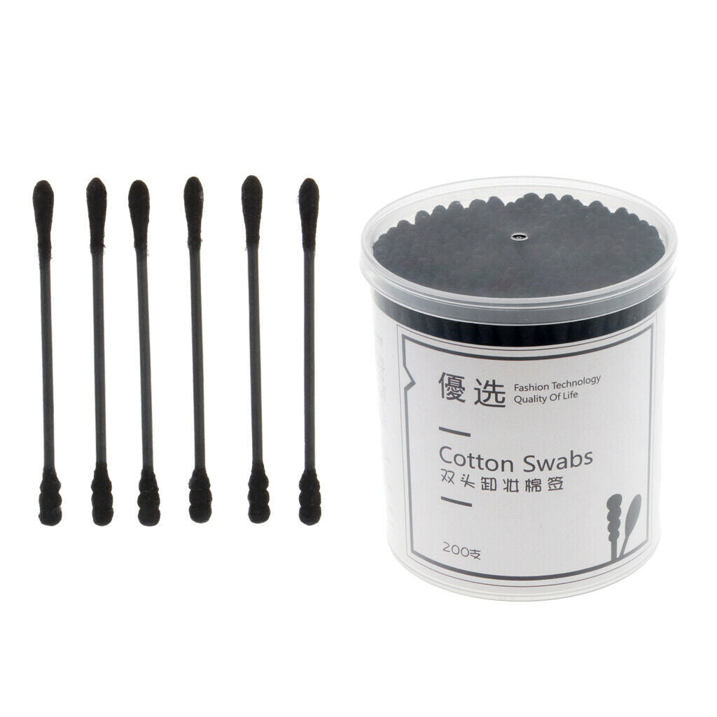 200pcs Cotton Makeup Remover Cotton Swabs Tip   Earwax Cleaning Sticks