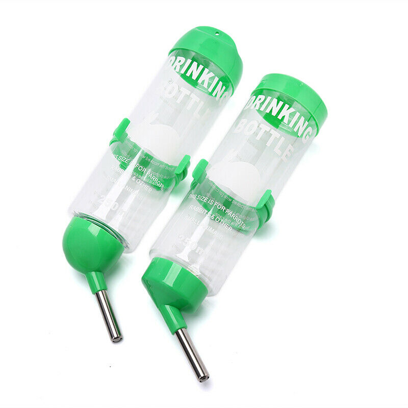 250ml Plastic Hamster Drinker Water Bottle Dispenser Hanging Pet Drinking.l8