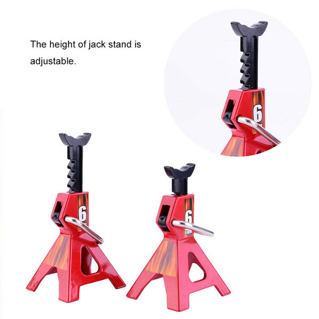 2x Jack Stand 6Ton for 1/10 1/7 1/18 RC Crawler Truck Car Tamiya Accessory