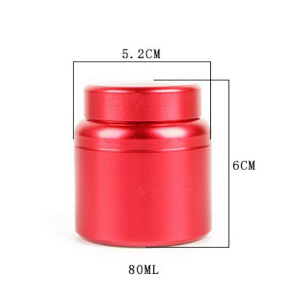 Aluminum Storage Box Coffee Tea Tins Canisters With Airtight Lids Red