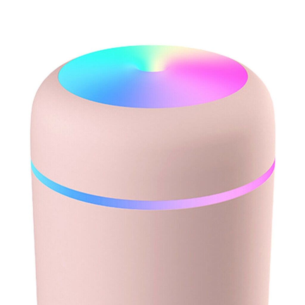 Pink USB diffuser humidifier with essential oils + 5 sticks