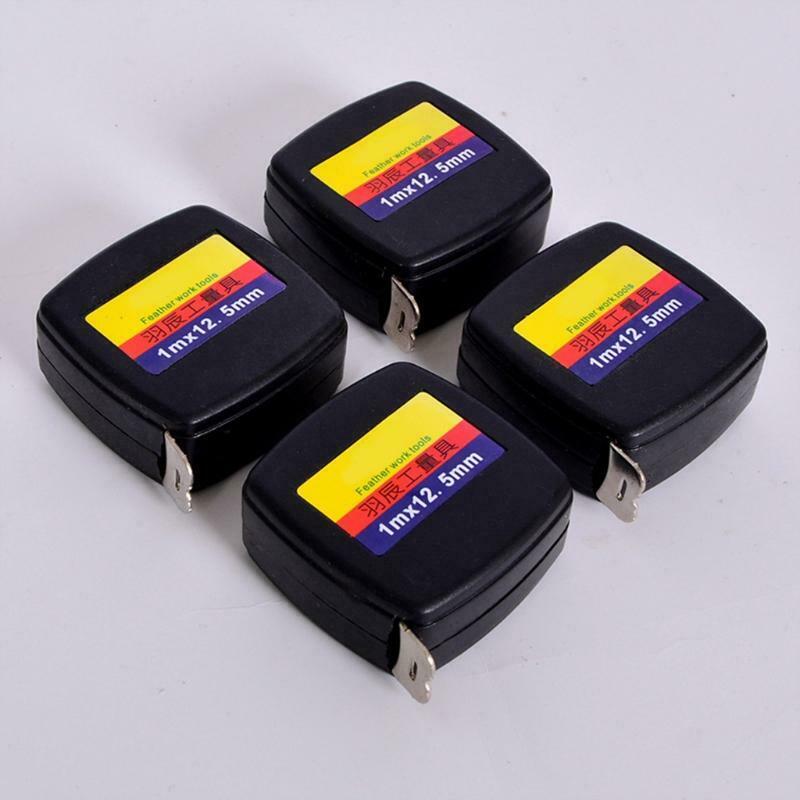 1m Retractable Ruler Steel Tape Measure Mini Pocket Measuring Tool Portbale
