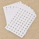 840pcs Sequentially Number 0-9 Round Small Label Stickers DIY Scrapbooking