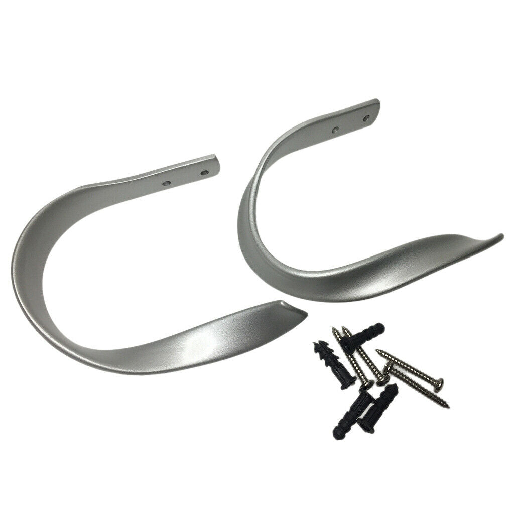 4 Pack Simple Design Metal Curtain Holdbacks Hooks Drapery Tiebacks Holder