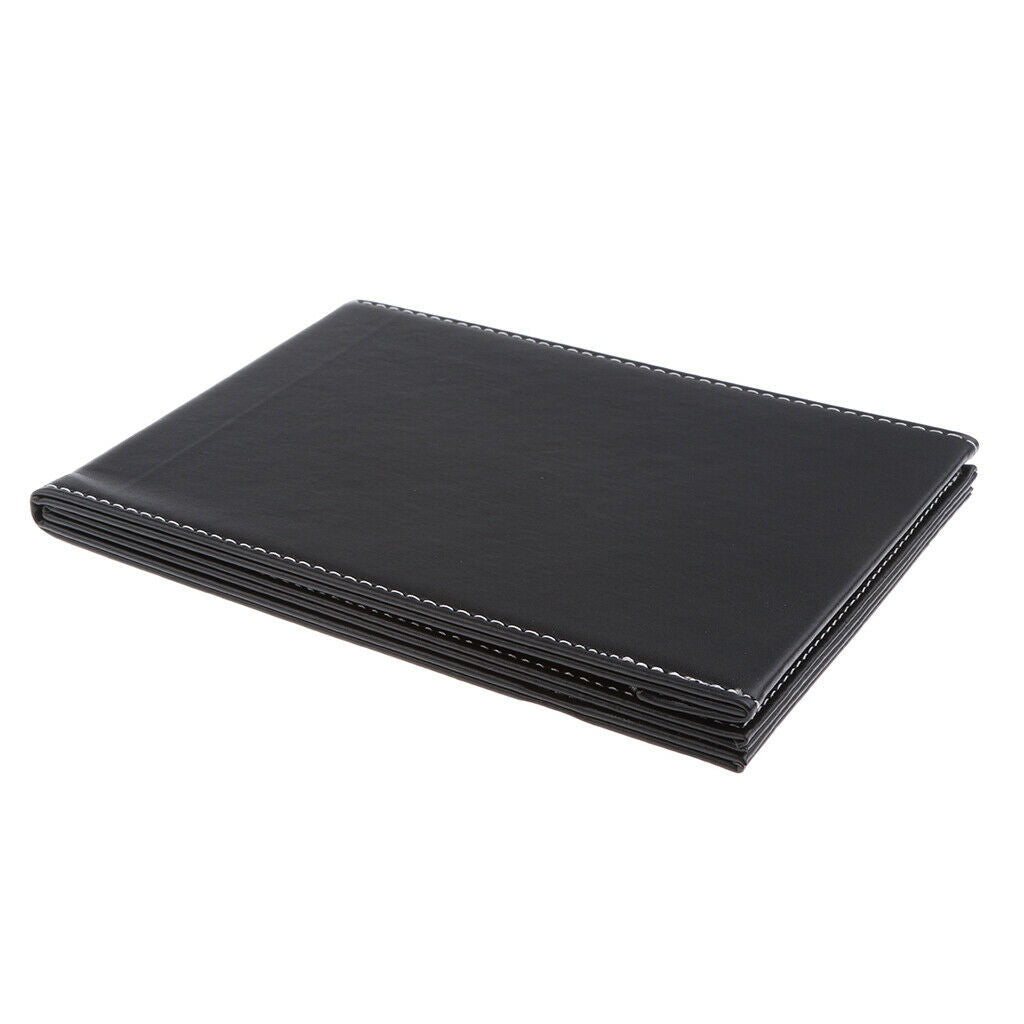 Foldable Makeup Mirror Stand Tabletop Compact Mirror Leather Portable Mirror