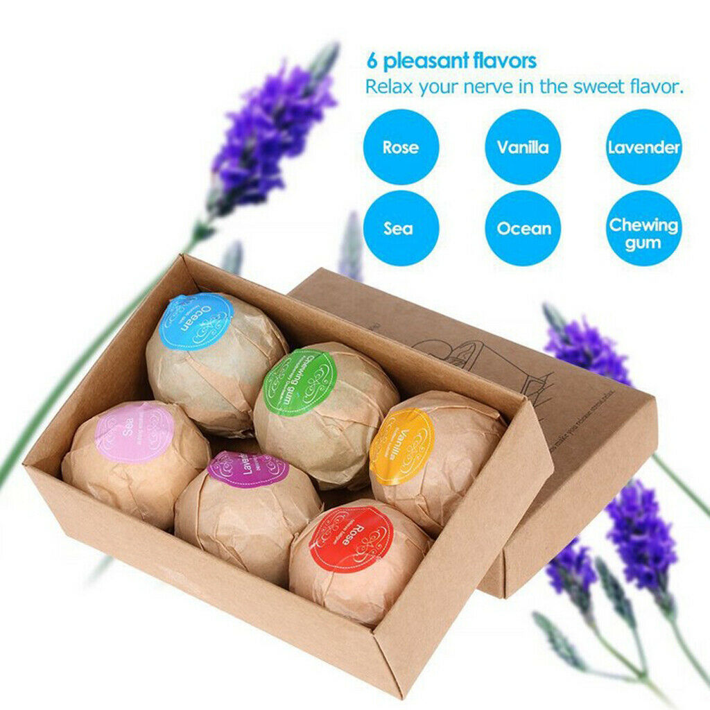 12 Pieces Women Scented Bubble Bath Salt Essential Balls Set Kit