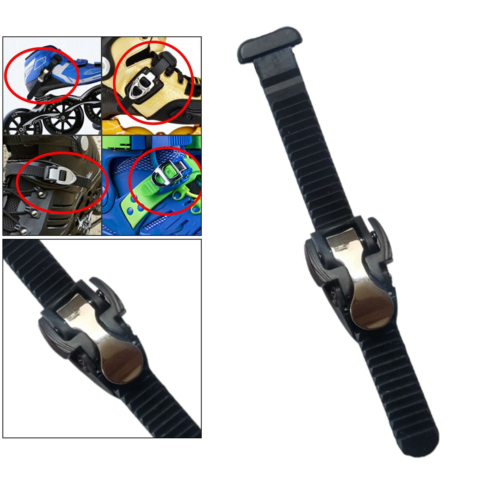 Sturdy Inline Skate Energy Strap with Buckle T Shape Tight Belt Repair Tool