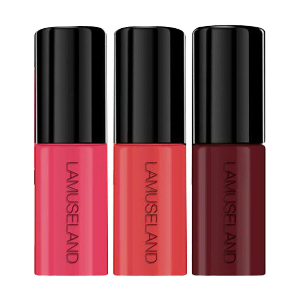 3 Color Matt Velvet Lip Gloss Liquid Lipstick Non-sticky Waterproof Makeup E