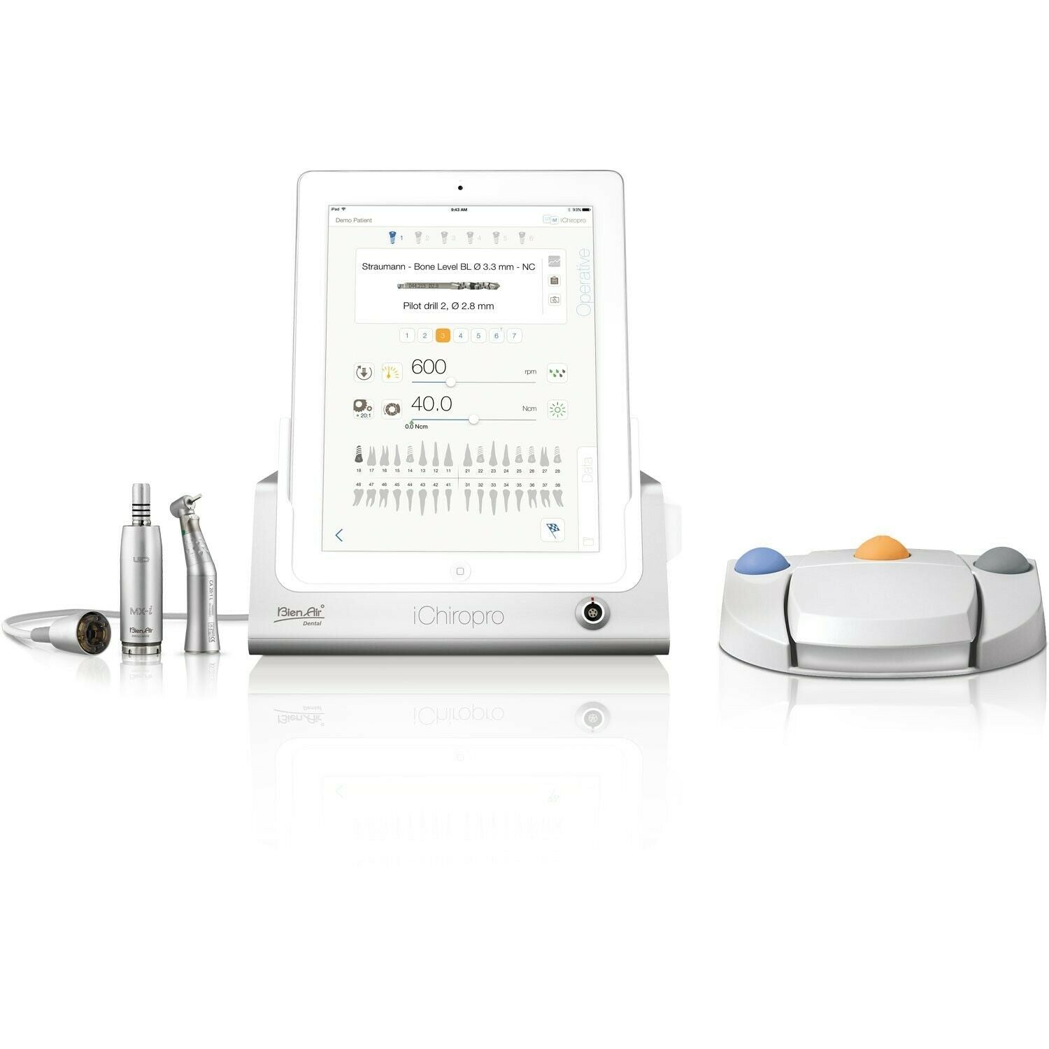 Bien-Air iChiropro L Set+ contra-angle 20: 1 LIGHT LED IMPLANTOLOGY SURGERY