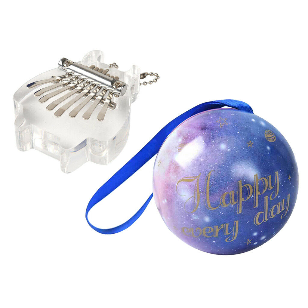 Mini Kalimba 8 Key Mbira   Birthday Gifts Backpack Pendant Ornament