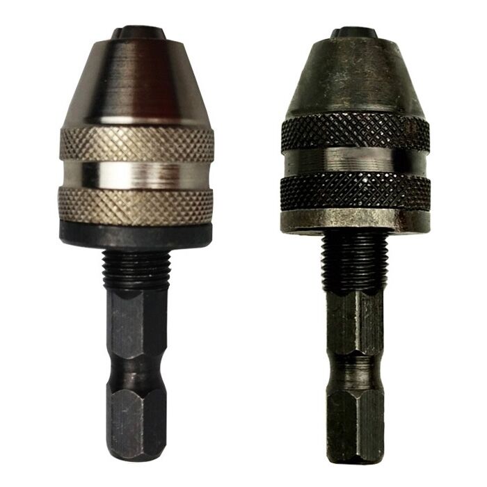 Keyless Chuck Screwdriver Adaptor Converter Hex Shank  Quick Change Drill Bit