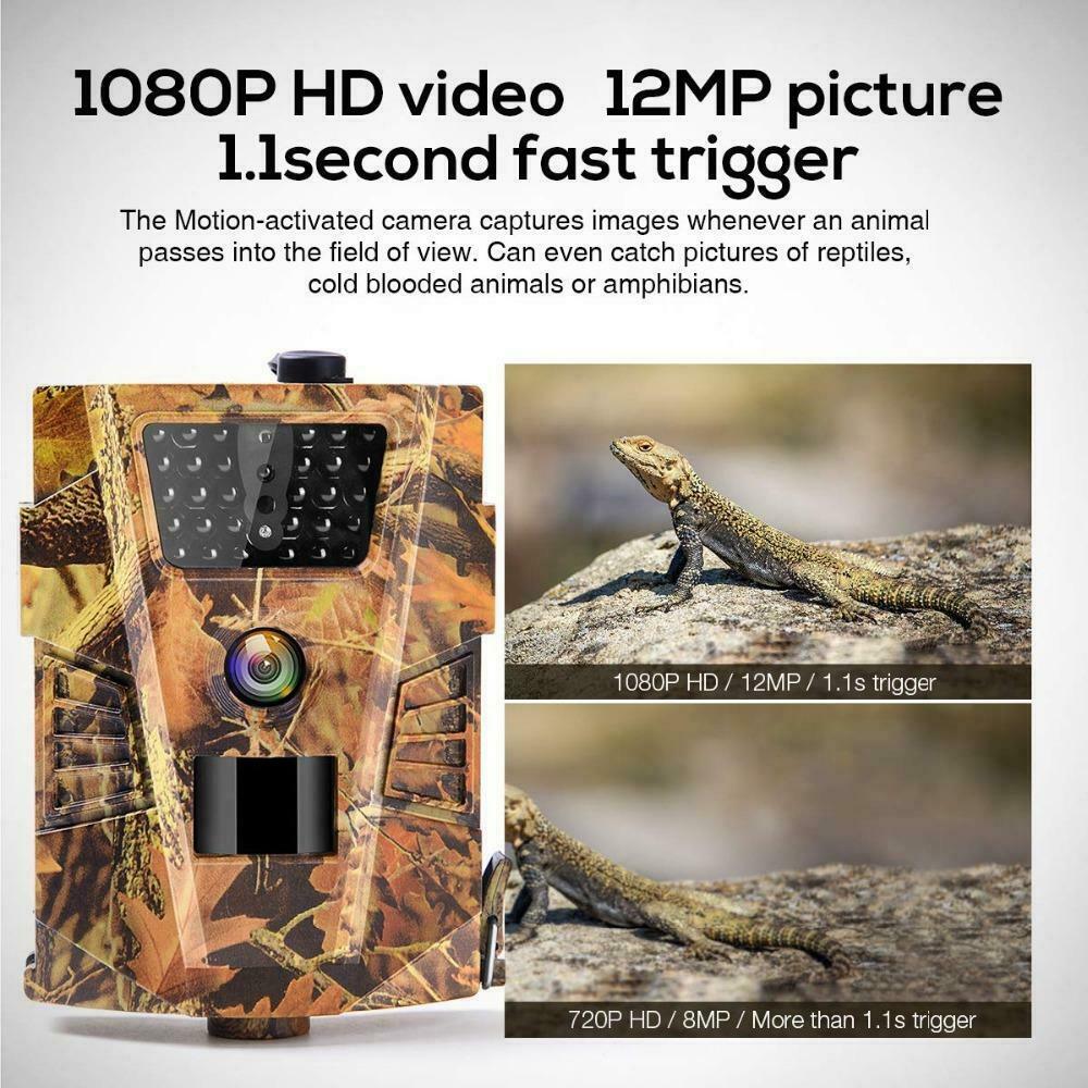 HT-001B Cameras 12MP Night Vision Wild Surveillance Traps Hunting Cameras