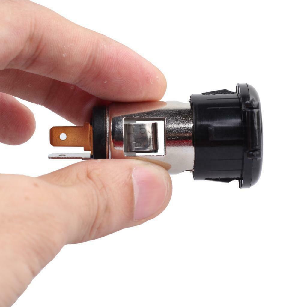 Waterproof Motorcycle Car Cigarette Lighter Socket Power Outlet 12 V 120W
