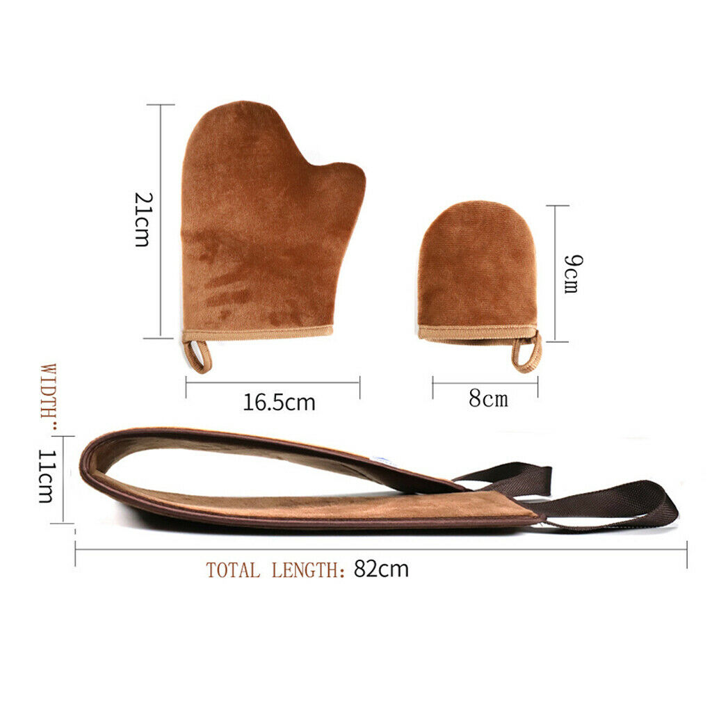 Double Side Tanning Mitt Self Applicator Set Reusable Sunless Glove Tools