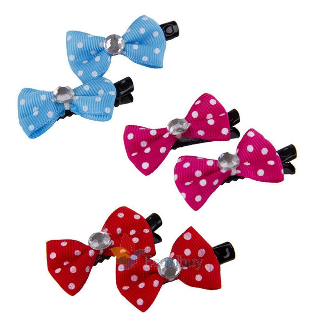 10 pcs/lot Pet Dog Bow Tie Hair Clip Hairpin Random Color Cat Hair Accessories A