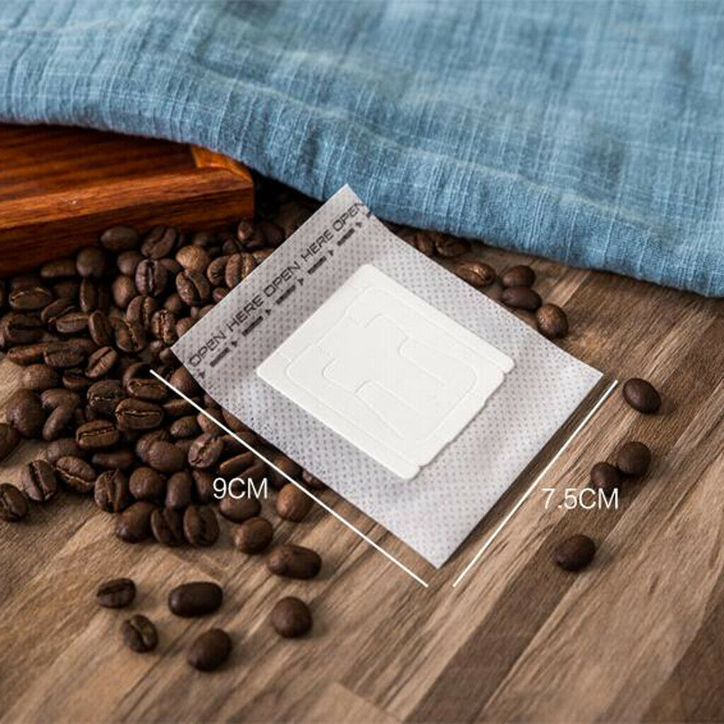 100 pieces/bag Hanging Ear Drip Coffee Filter Paper Bag Eco-friendly Material