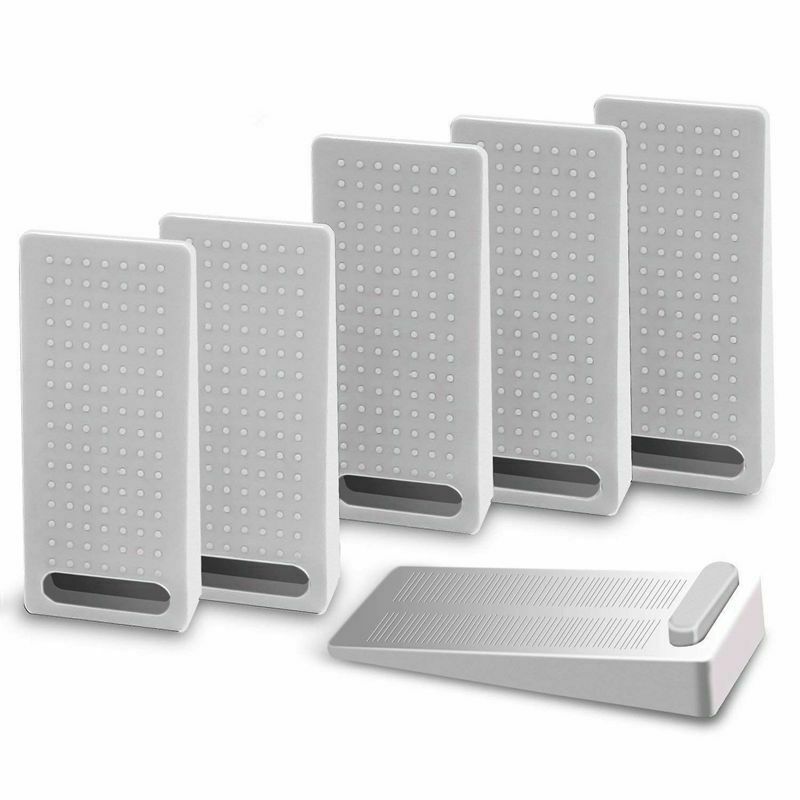 6 PCS Door Wedge Rubber, Door Stopper, Heavy Duty Slip-resistant and StackableP7
