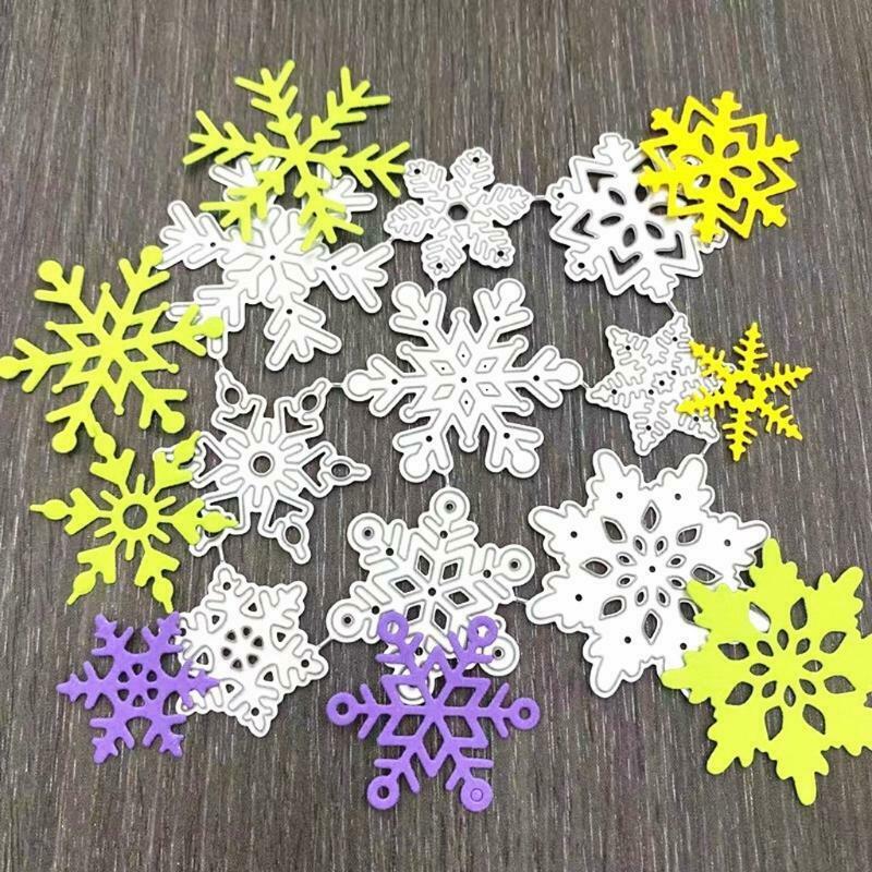Snowflakes Metal Cutting Dies Stencil DIY Scrapbooking Album Paper Card Template