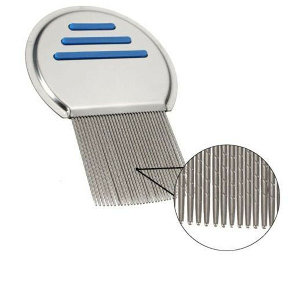 Hair Lice Comb Brushes Nit Free Terminator Fine Egg Removal Dust Stainless Steel