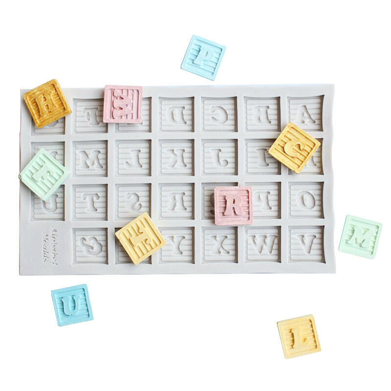 Bunting Alphanumeric Mould Silicone Mold Fondant Cake Tool Gumpaste Sugar.l8