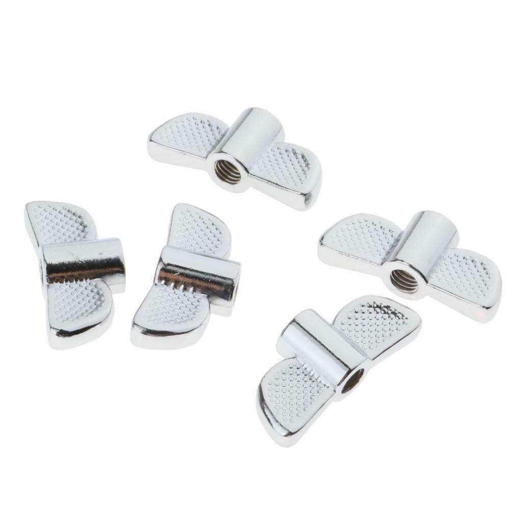 5Pieces Wing Nut M8 for Practice Stage Performance Percussion Instrument