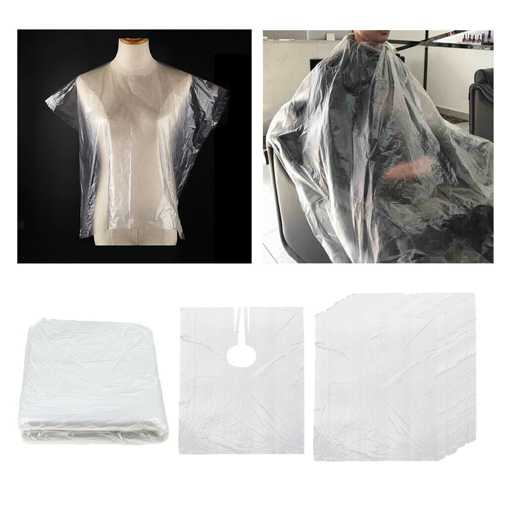 150pcs Disposable Hair Cutting Cape Gowns Protect Capes Home Hairdressing