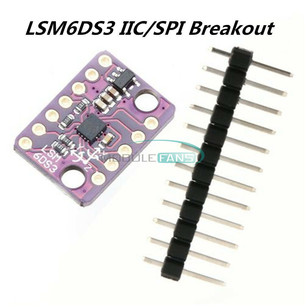 LSM6DS3 IIC/SPI 3 Axis Accelerometer Gyroscope 6 Degrees Sensor Transfer Module